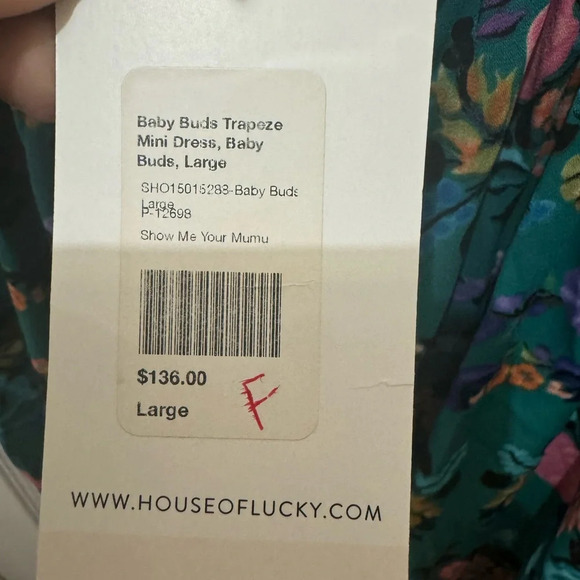 Show Me Your Mumu Baby Buds Midi Dress Size Large - Picture 5 of 6